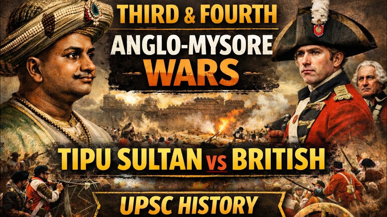 Third & Fourth Anglo-Mysore Wars (1790–1799) | Tipu Sultan vs British | Spectrum Modern History