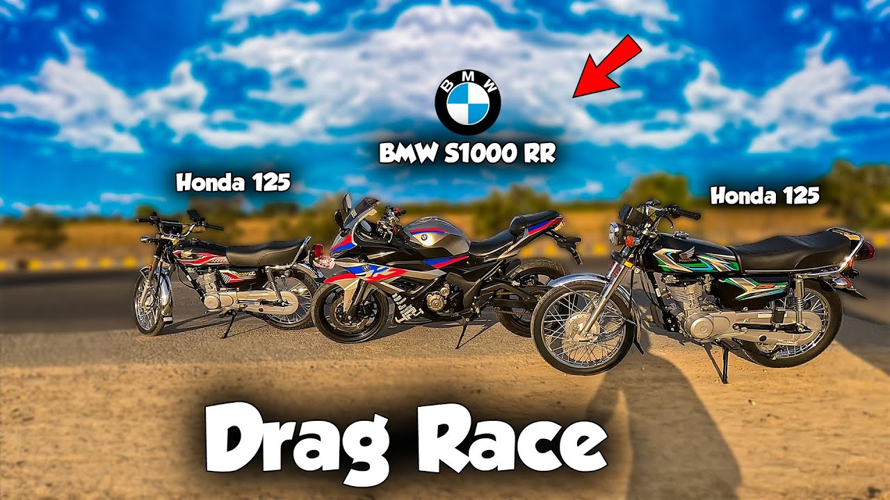 BMW s1000rr 2025 | Honda 125cc New Model 2025 Drag Race | Top speed gps | Show4x2