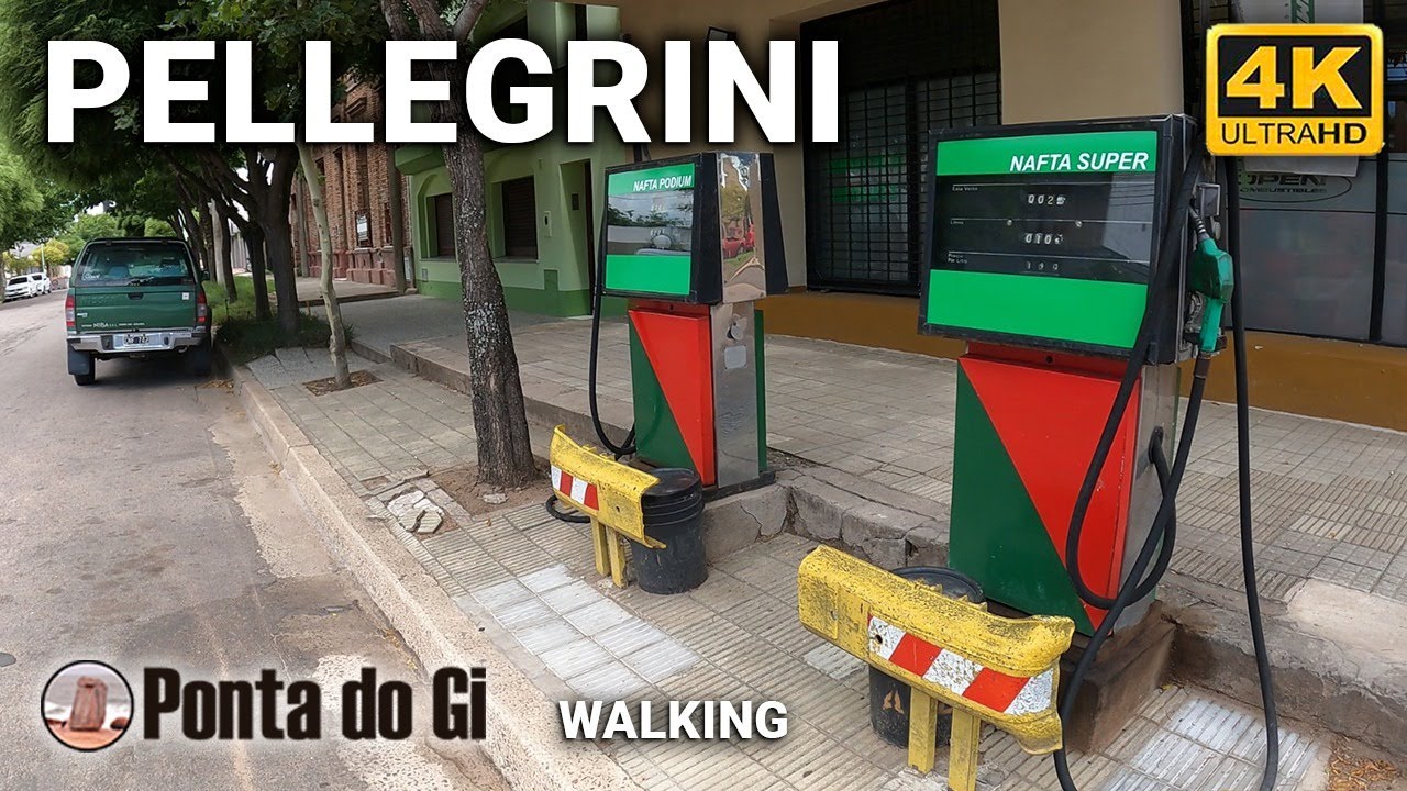 [4K] CIUDAD de PELLEGRINI [un TESORO en la PAMPA bonaerense] #walkingtour virtual 2023 - ARGENTINA