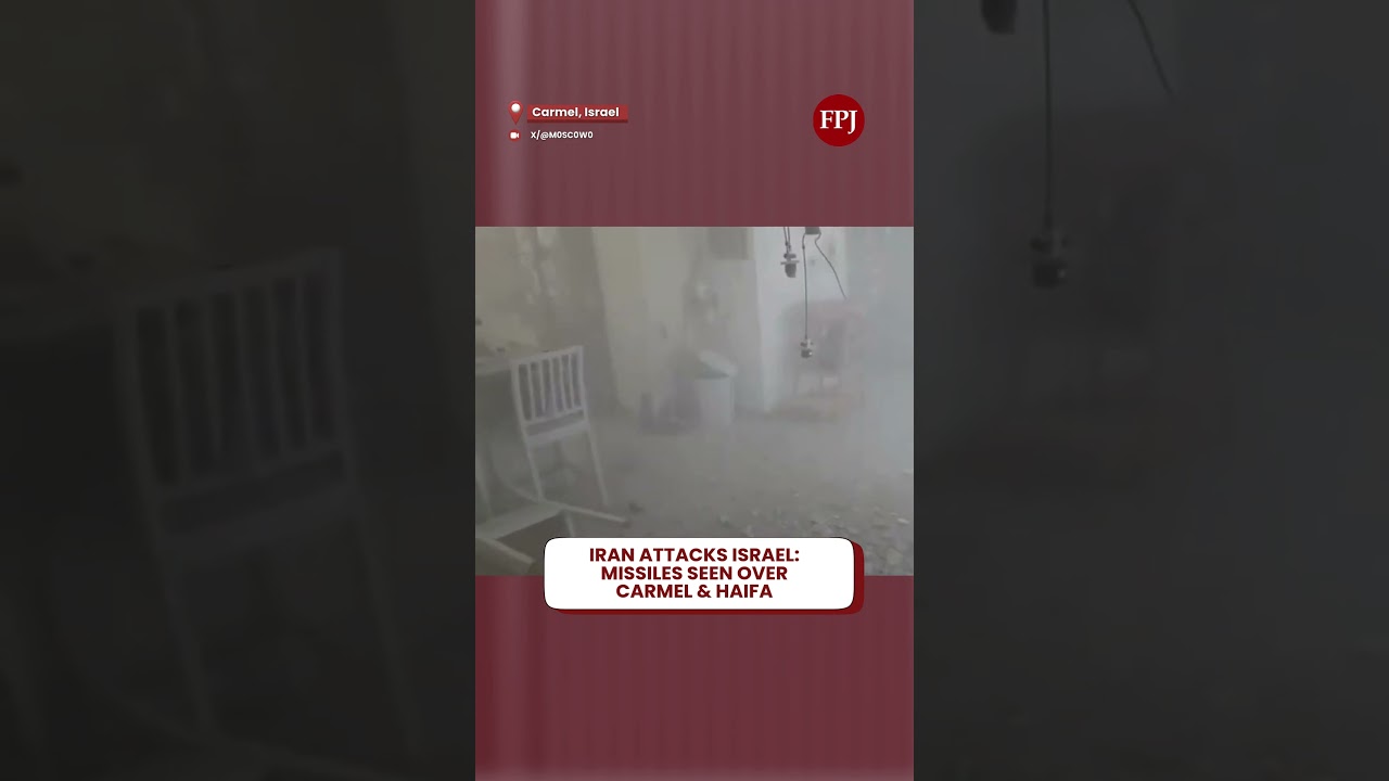 Iran Attacks Israel: Missiles Seen Over Carmel & Haifa