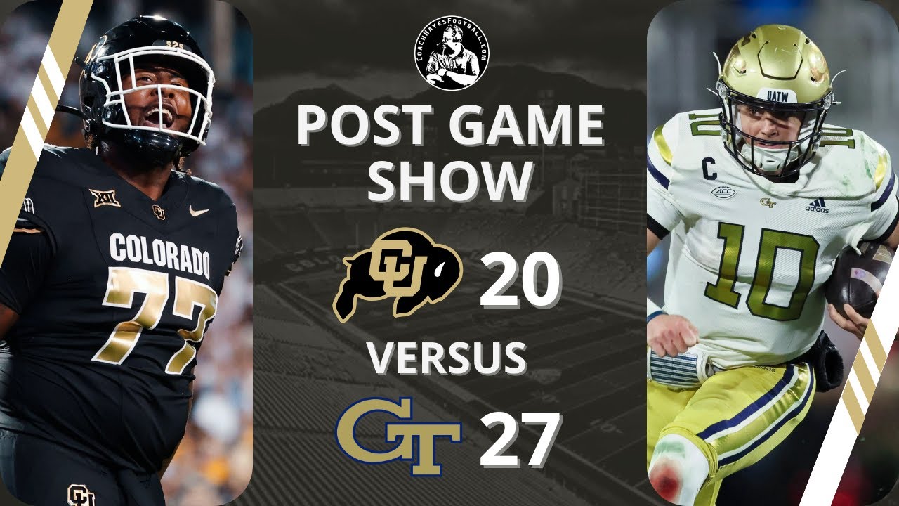 Colorado FALLS to Ga Tech in Season Opener | Post Game Show | 