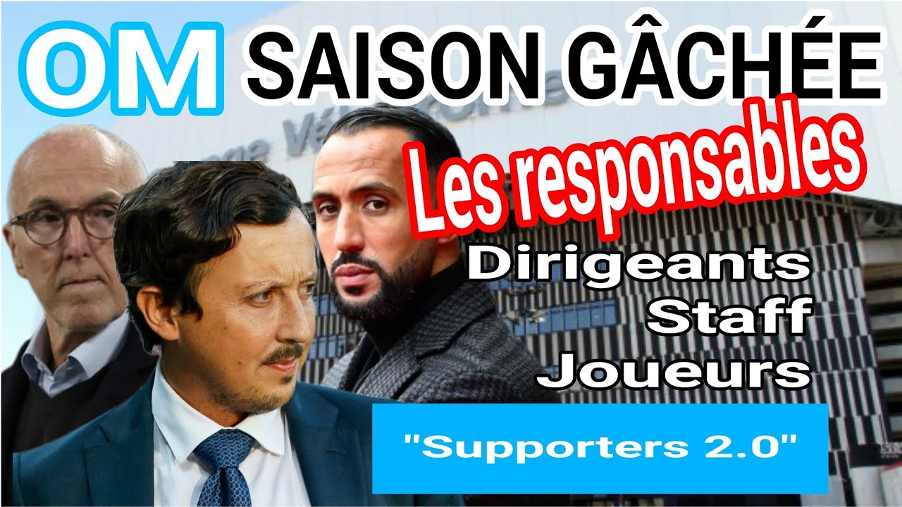 CRISE À L'OM ⚠️  L'OM N'EST PLUS UN GRAND CLUB 💥. STOP DE SE VOILER LA FACE. Les responsables !! 