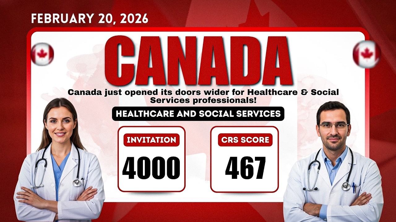 Canada Invites 4,000 Healthcare Workers | Express Entry 2026 | CRS 467 Healthcare Draw