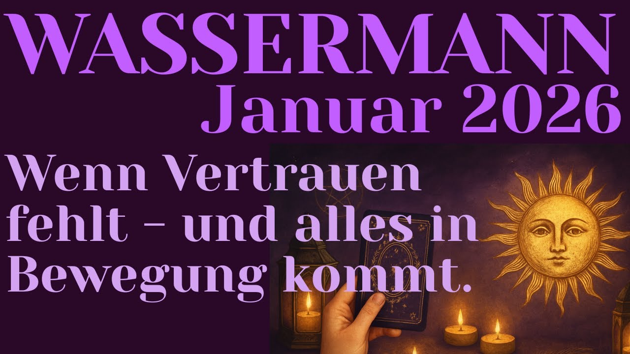 ♒Wassermann JANUAR 2026❤️Eingefrorene Gefühle - das Schicksal bringt Bewegung.💫