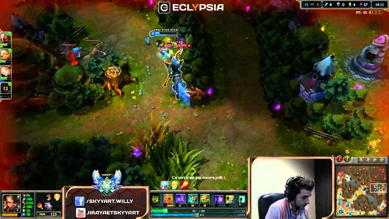 Mlle Aeterna Lux + Nidalee OS Skyyart fun botlane POKE + La bande =D
