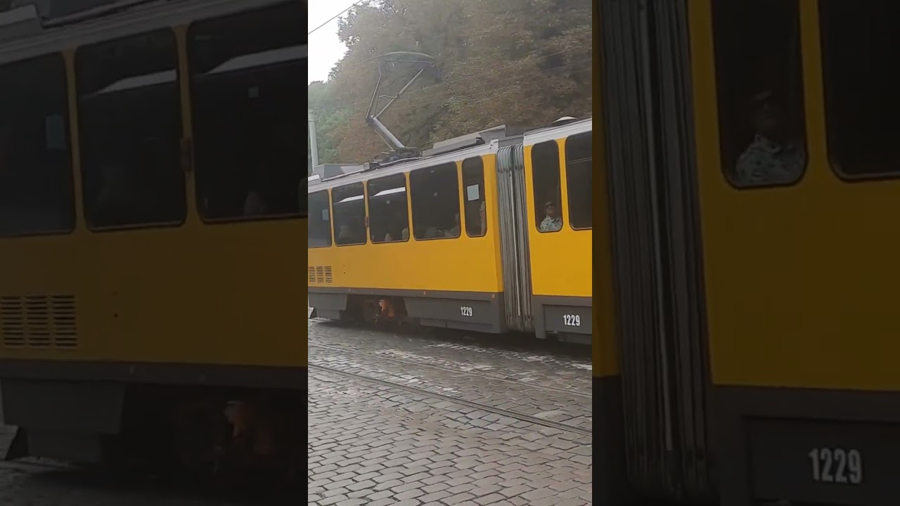 перший день роботи трамвая Tatra KT4DM №1229 у львові. Роз'їзд з найстарішим КТ4ДМ Львова №1188