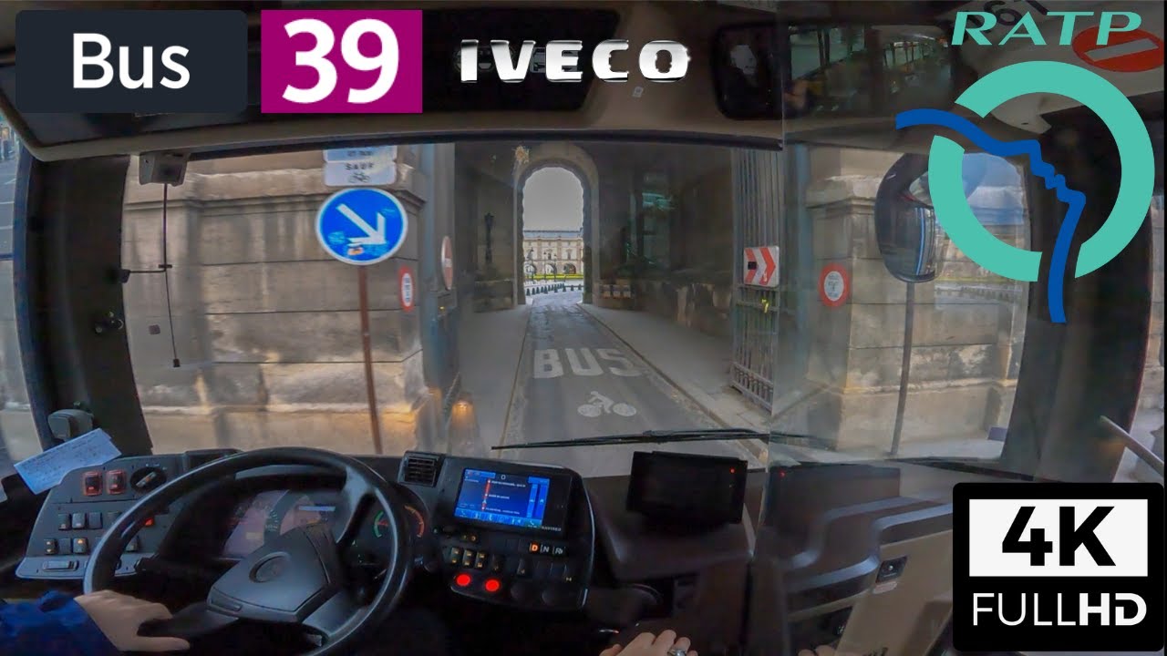 Bus 39 RATP | Paris | Gare du Nord/Issy - Frères Voisin - 4K60FPS