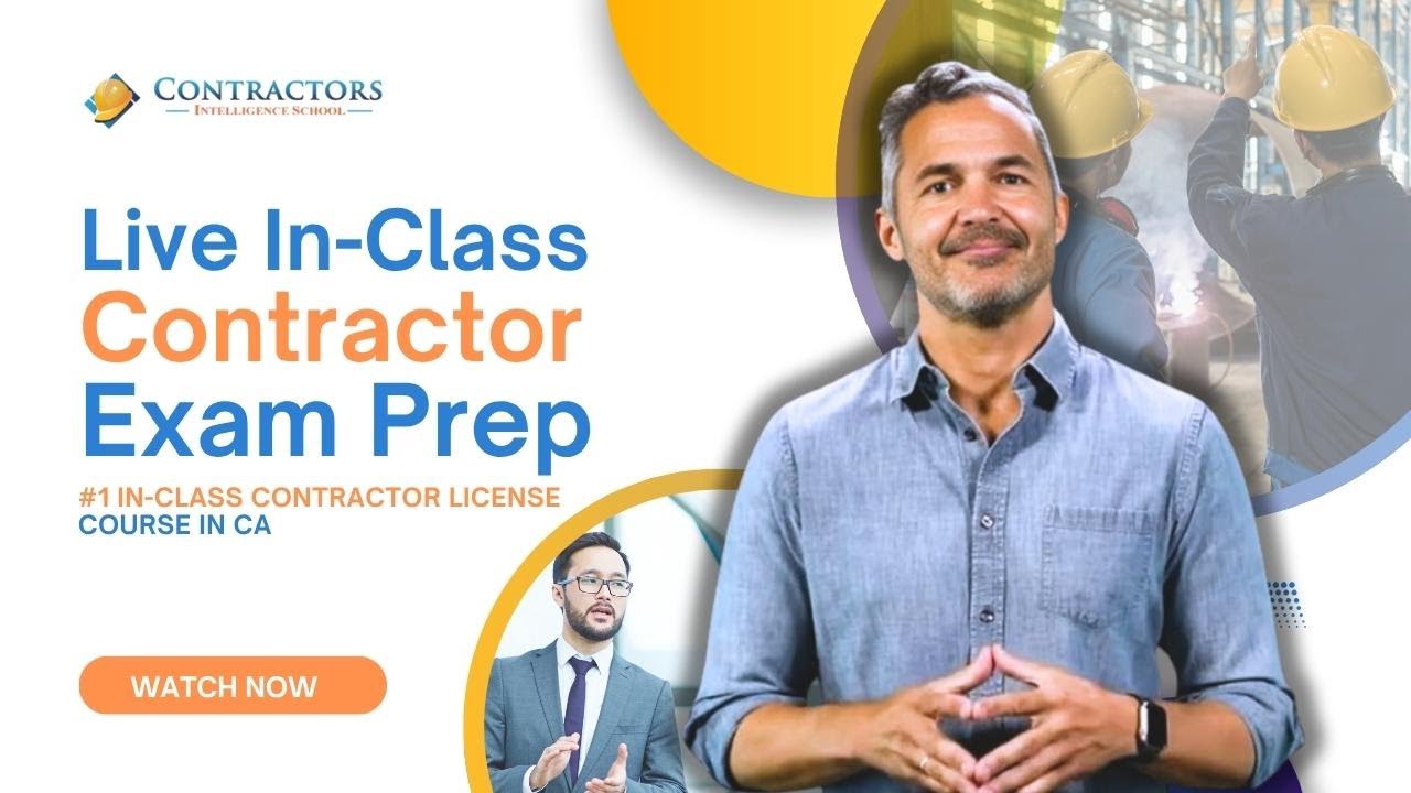 In-Class Contractor License Course with Expert Guidance
