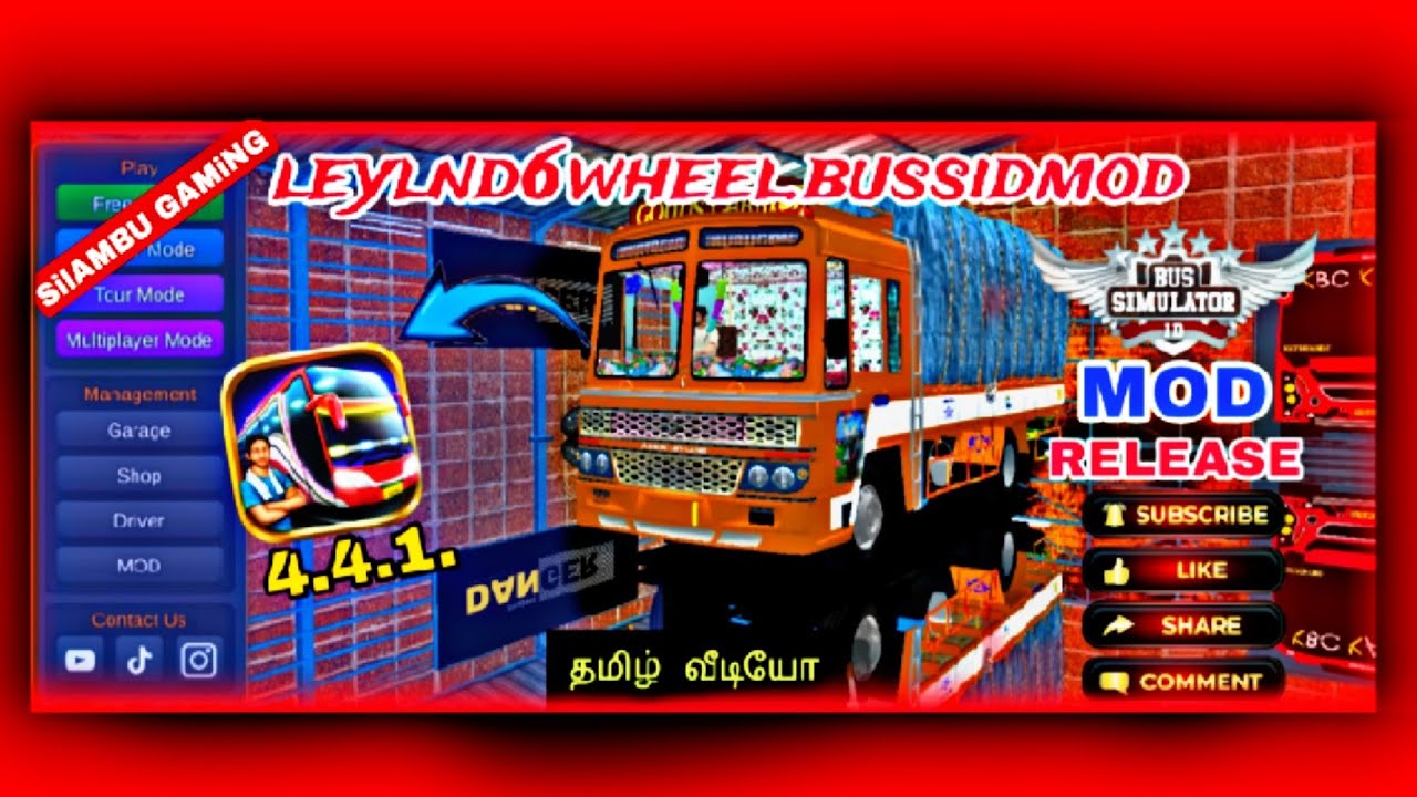 🔥💥🎀Leyland 6wheeler.BUSiDMOD TAMIL videos🙏 RELEASE ✅👍😎