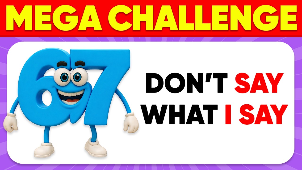 Avoid Saying The Same Thing As Me 🤔 67 Questions 🔥 MEGA CHALLENGE 🚩