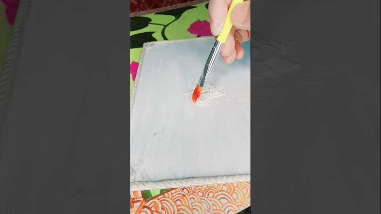 waooo beautiful wall putty art 🎨 