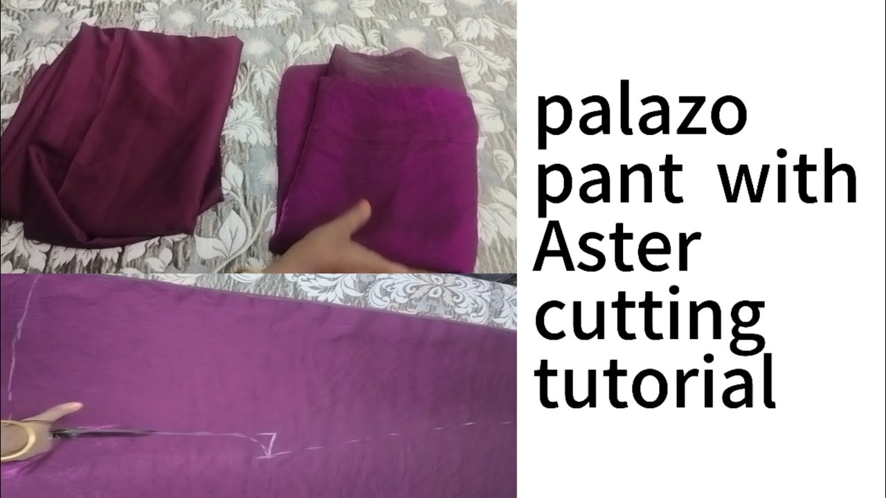 अस्तर के साथ कटिंग करे सिंपल पजामा बहुत आसान तरीके से | simple palazo pant tutorial | 
