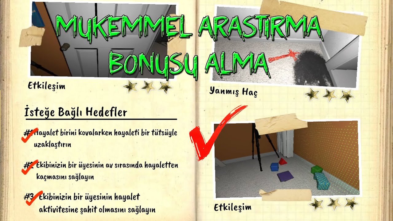 MÜKEMMEL ARAŞTIRMA BONUSU ALMA - KABUS MODU * PHASMOPHOBIA