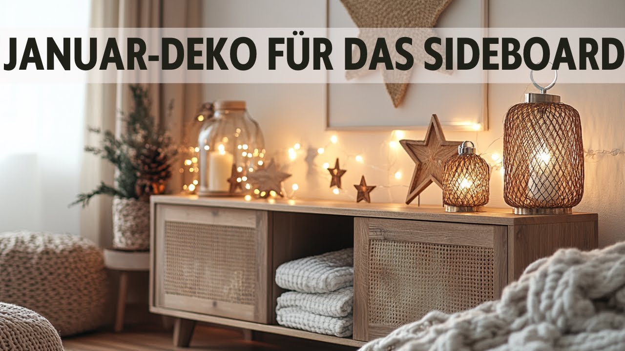 Januar-Deko f&uuml;r das Sideboard: 20 bezaubernde Inspirationen im Winter Look❄️✨