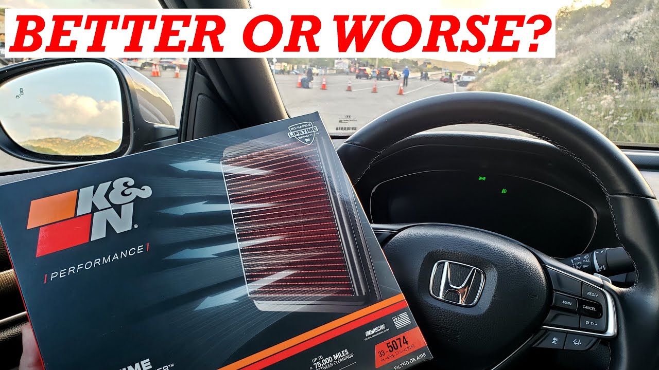 Тест воздушного фильтра K&N против стандартного воздушного фильтра: Honda Accord Sport 2.0T 2020 ...