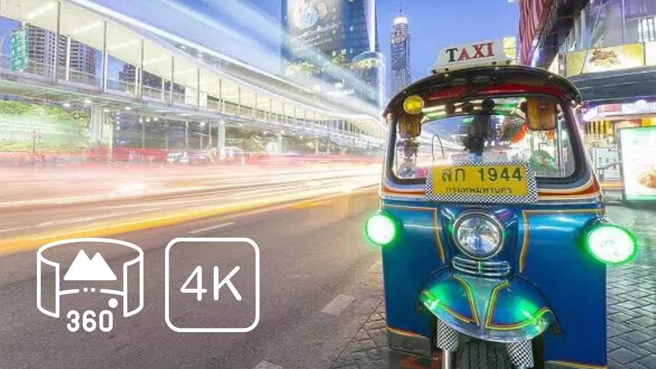 A Tuktuk Adventure through Bangkok #360 #4K