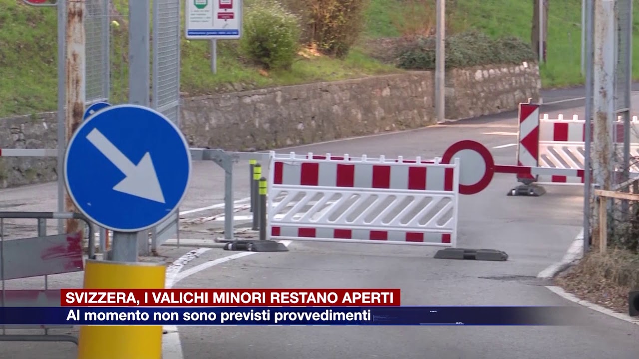 Etg - Dogane e valichi minori, la Svizzera al momento non prevede chiusure