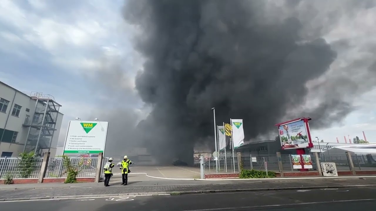 Großbrand Mombach - 14.07.2022