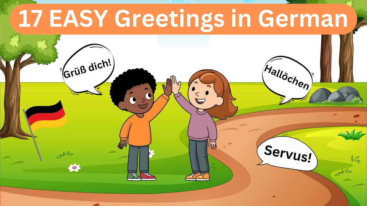 17 Greetings in German 🇩🇪 | German for Beginners | KidsGerman