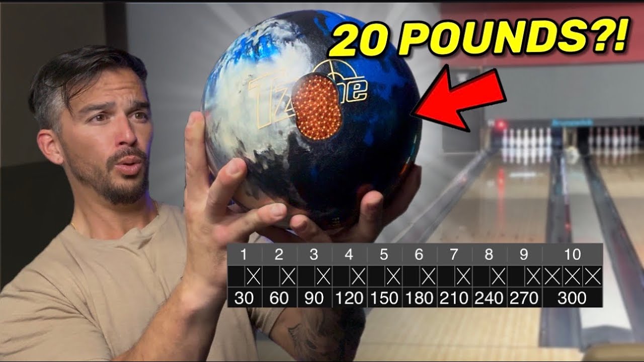 Trying to bowl the first 300 with a 20LB Bowling Ball (insane ending)