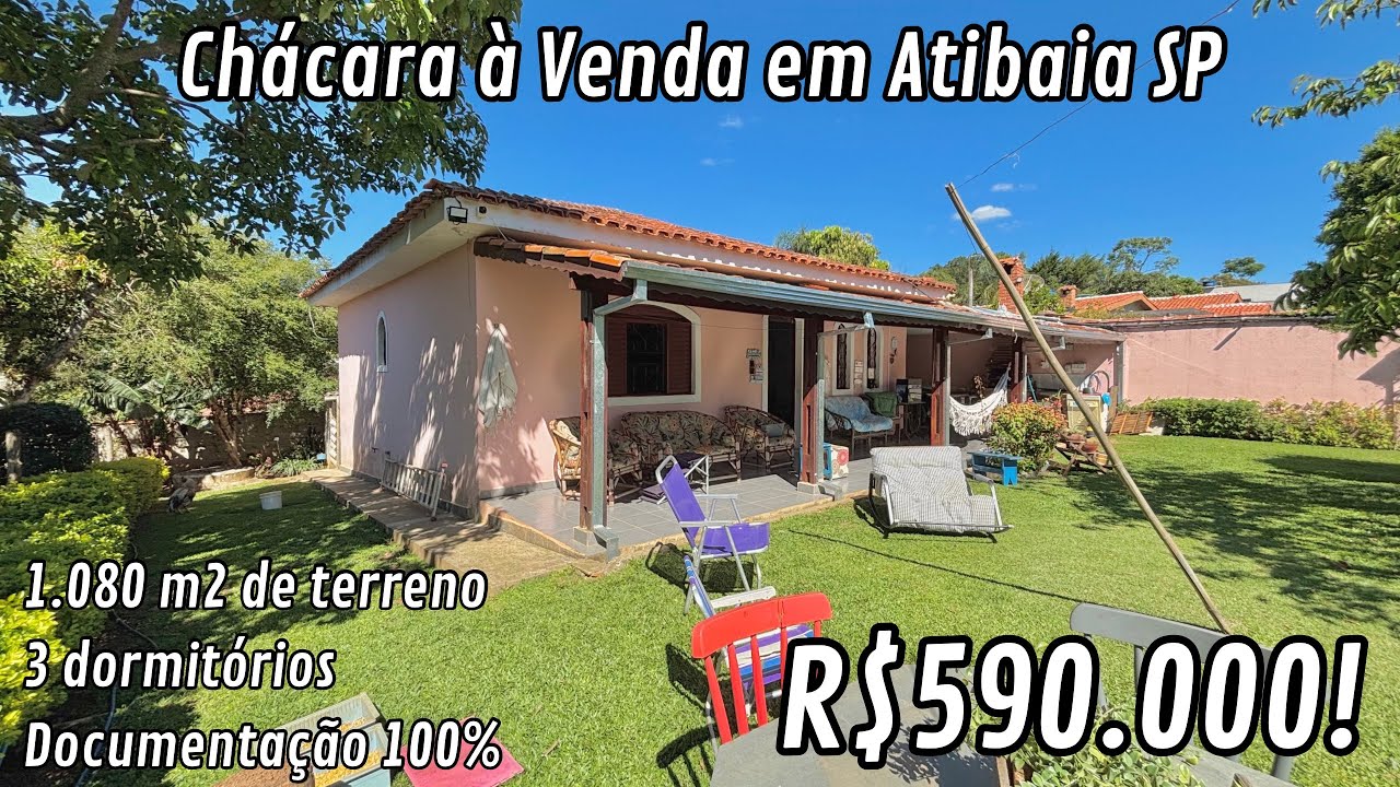 Seu novo Refúgio à venda em Atibaia - Apta a financiamento por apenas R$620.000! 