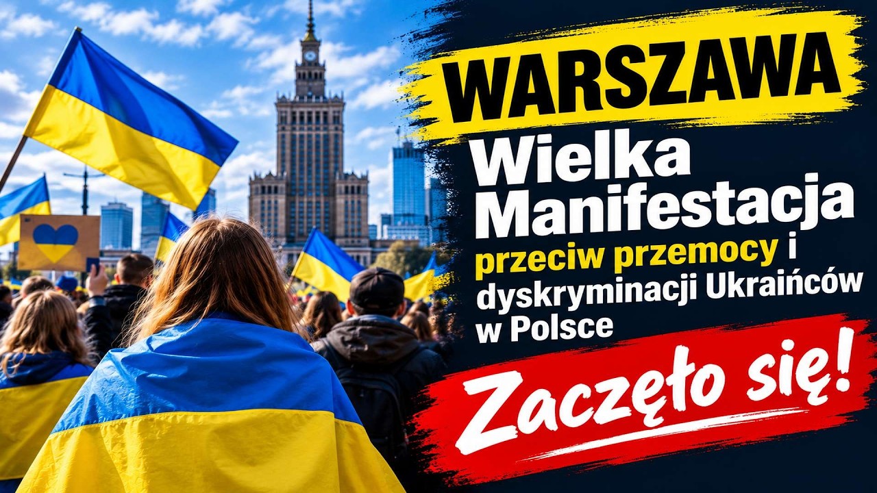 Wielka Manifestacja przeciw przemocy i dyskryminacji Ukraińc&oacute;w w Polsce | Zaczęło się!