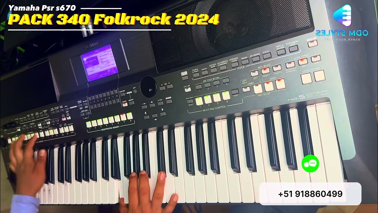 Pack 340 Folkrock 2024 Yamaha Psr s670