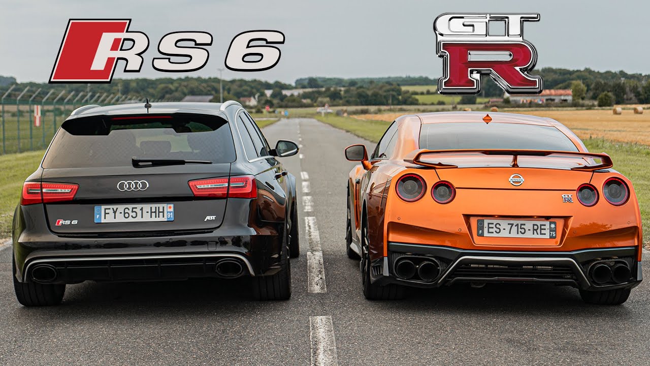AUDI RS6 700 HP -VS- NISSAN GTR 700 HP  ! 😱 DRAG RACE