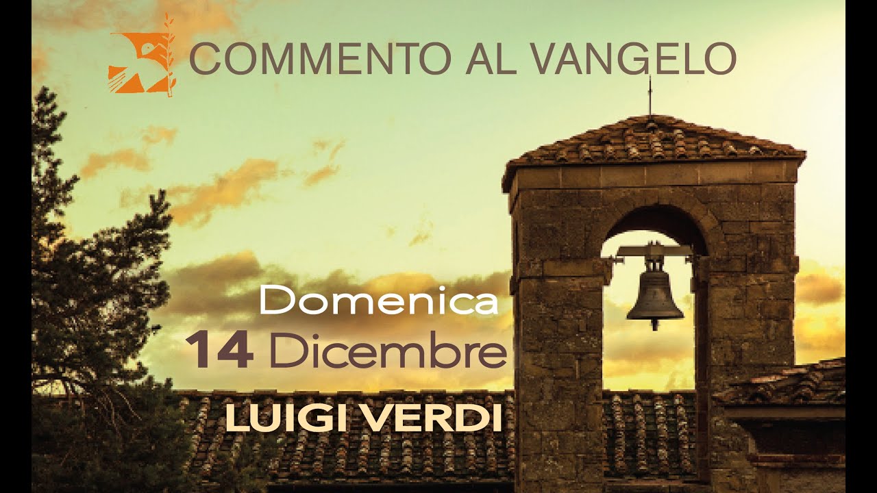 Domenica 14 dicembre, commento al vangelo di Luigi Verdi