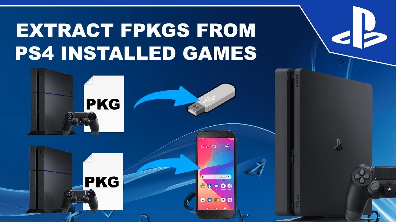 Создайте резервную копию установленных игр PS4 FPKGS на вашем телефоне или USB-накопителе.