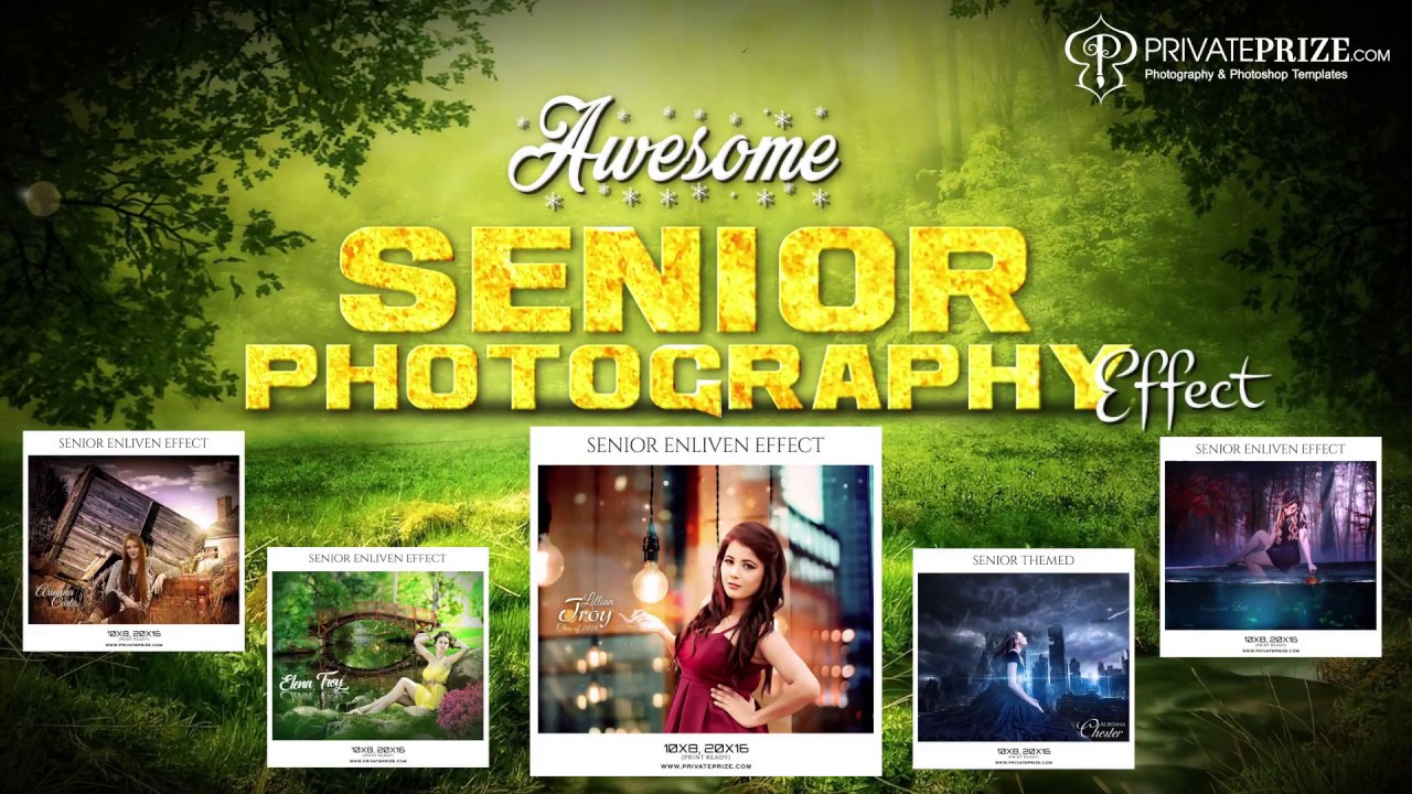 Awesome Senior Photography Templates - Privateprize.com