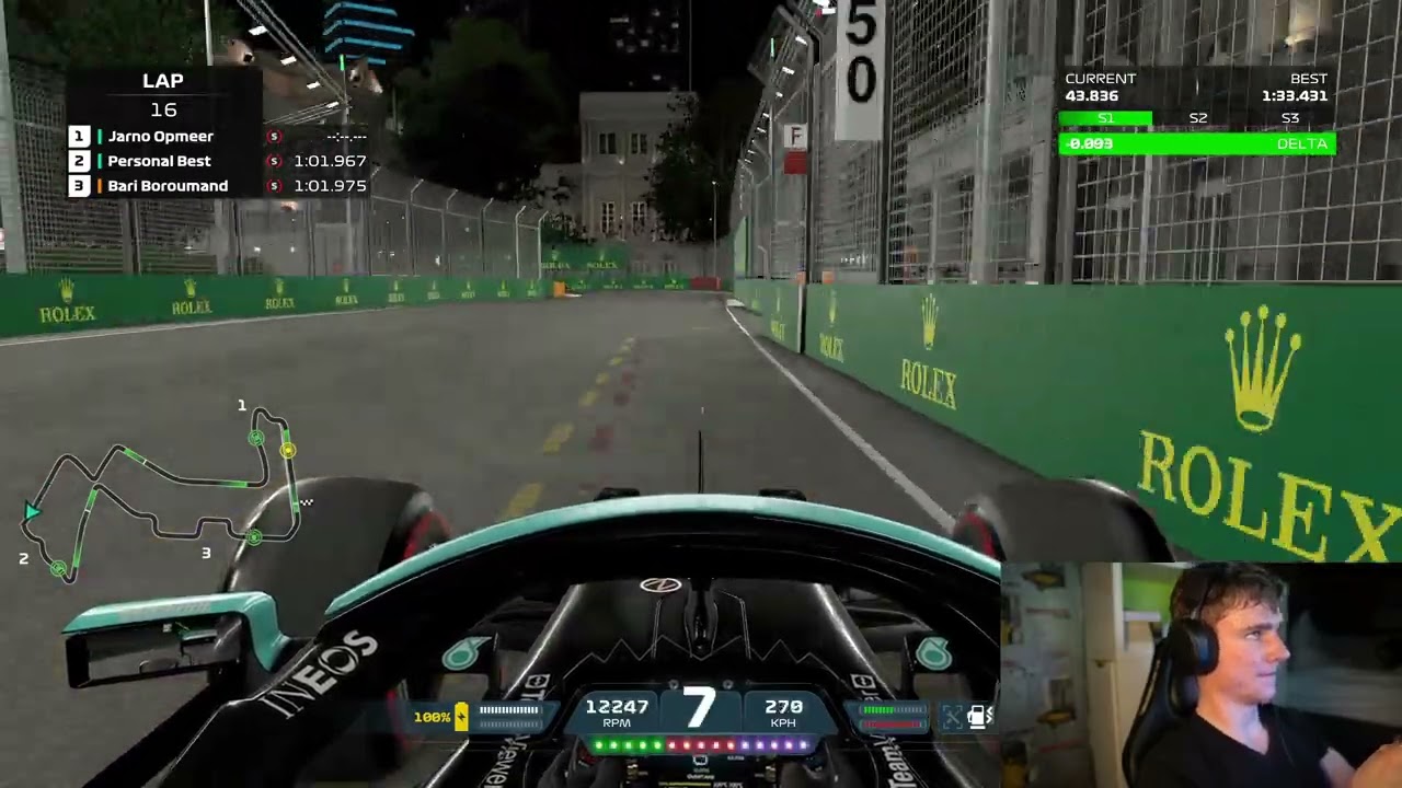 F1 2021 World Record Singapore 1:33.346 + Cracked 360 In The End