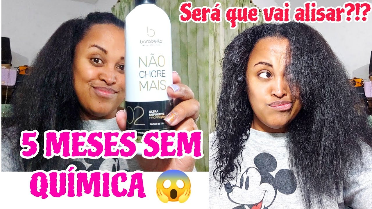 APLIQUEI A PROGRESSIVA Não Chore Mais da  BORABELLA no meu cabelo 3C  passo a passo