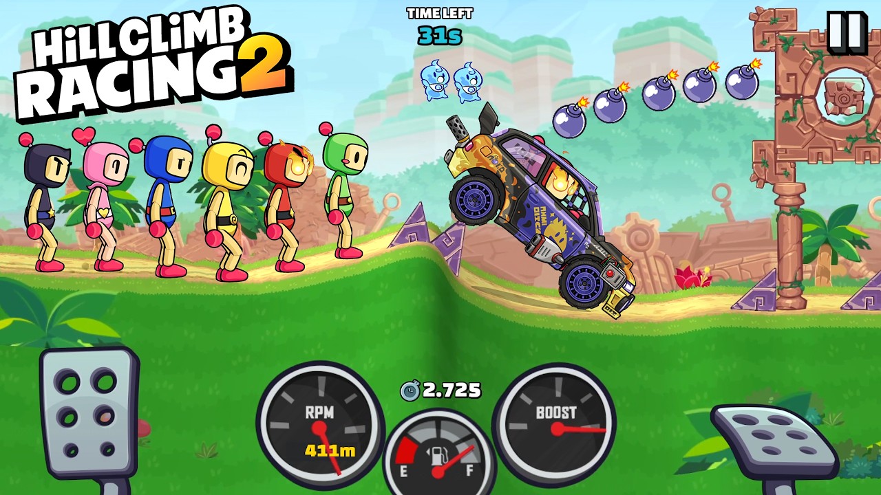 BOMBERMAN BLAST NEW EVENT - Hill Climb Racing 2 Walkthrough