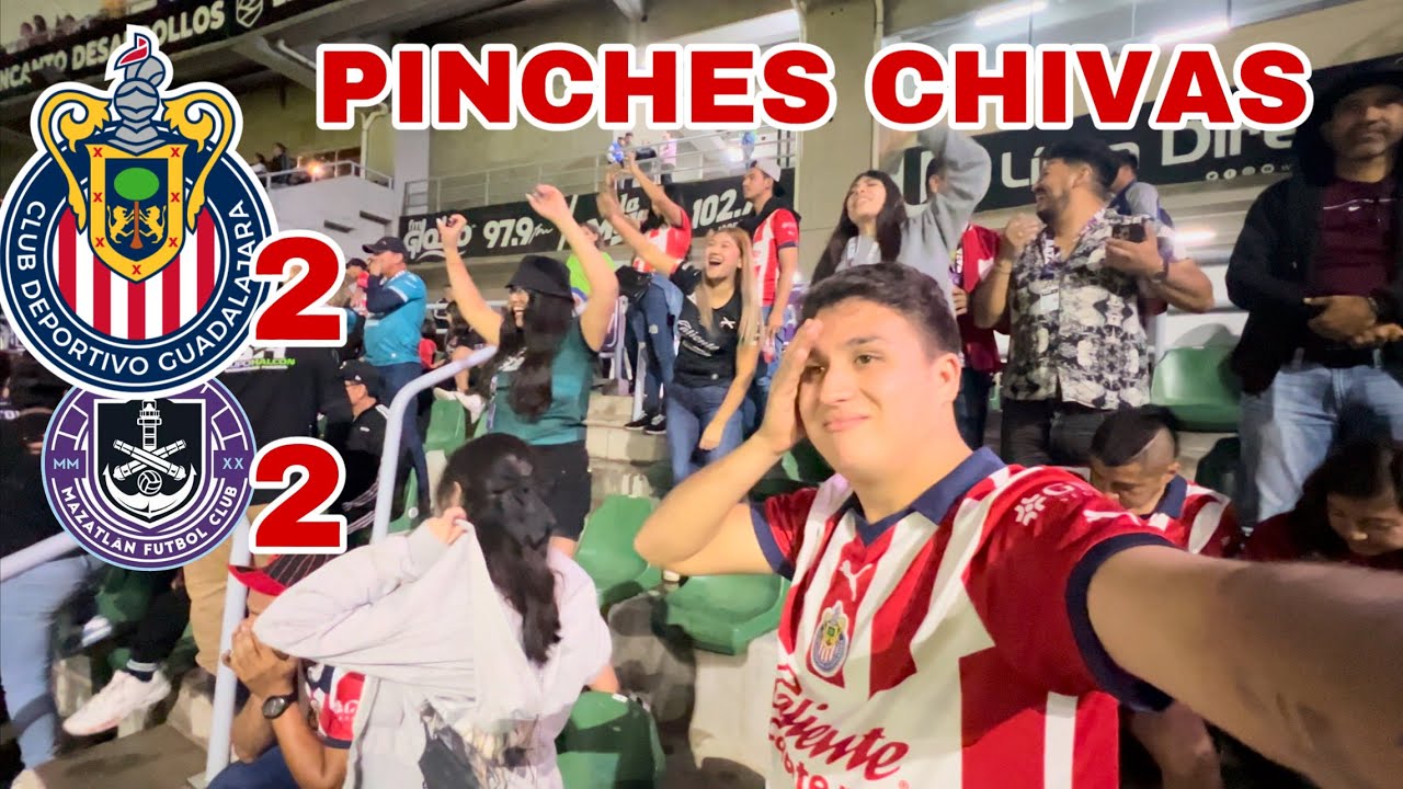 CHIVAS VS MAZATLÁN 2-2 | DE ÚLTIMO MINUTO REGALAMOS EL PARTIDO | reacción desde el estadio