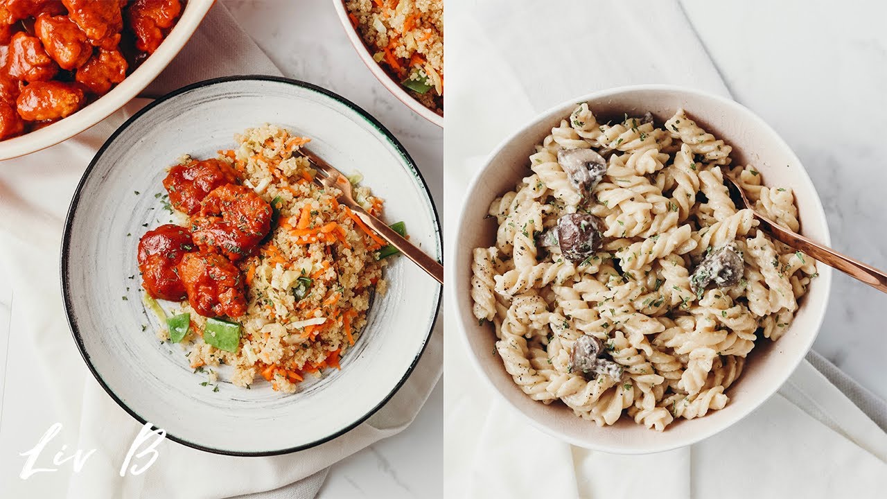 A Day of Vegan Meals (Higher Protein Recipes)