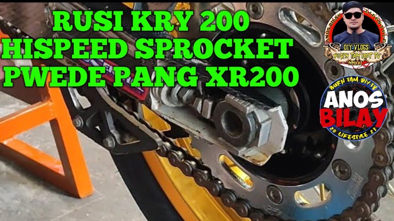 RUSI KRY 200 HISPEED SPROCKET INSTALLATION | HONDA 40T XR 200 PLUG AND PLAY LANG👌💯