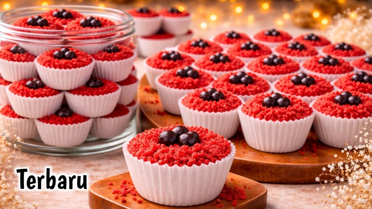 SIMPEL, CANTIK DAN CRISPY ‼️KUE SARANG SEMUT RED VELVET, SEKALI GIGIT LANGSUNG LUMER, ENAK BANGET