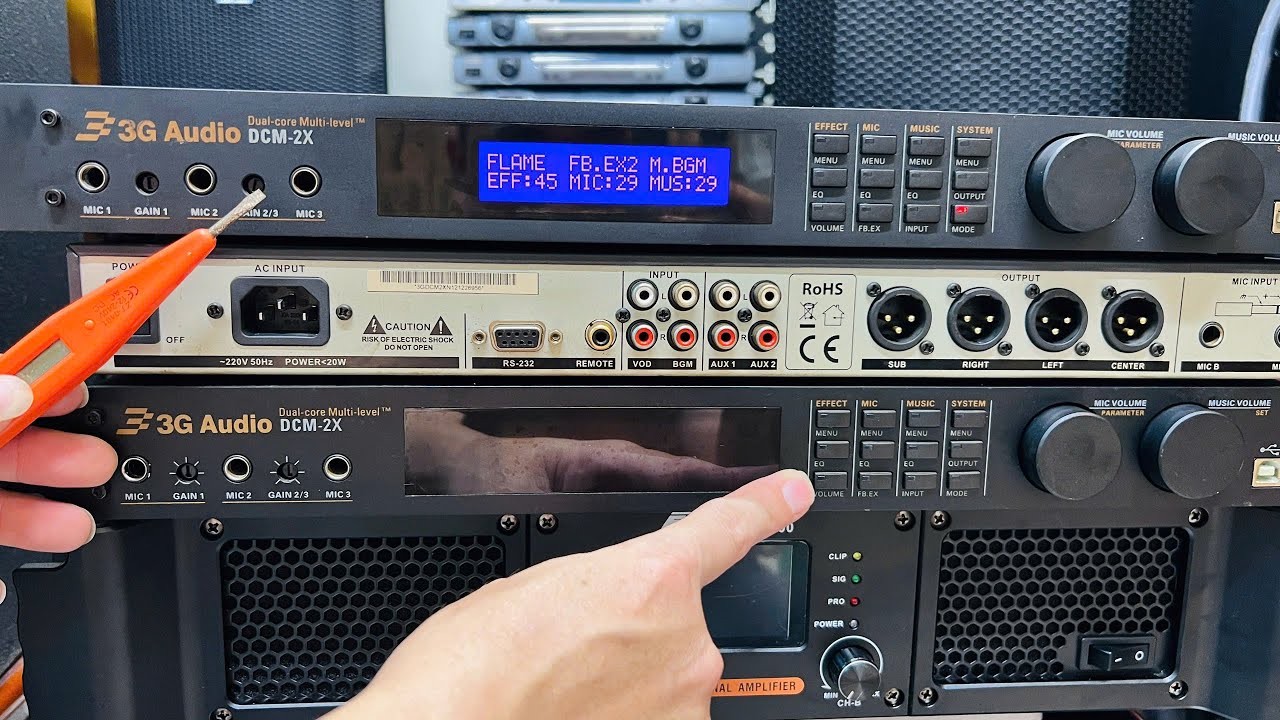 [Hướng Dẫn] Đấu nối và Căn chỉnh Vang Số 3G Audio 2X, 28E - Chống Hú + Hát Karaoke Chuẩn 0374684491