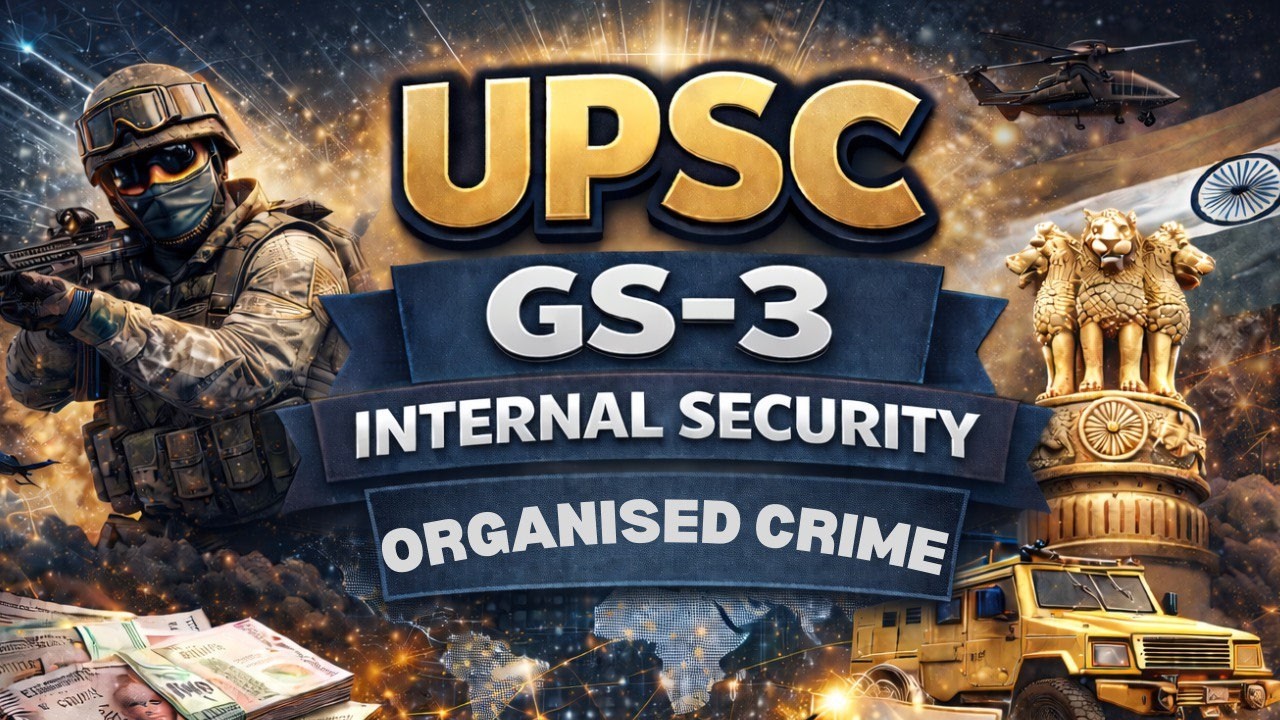 [Internal Security] Organised Crime | UPSC GS-3 Mains Series