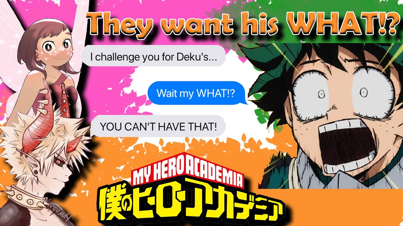 They want his WHAT!? 1-A Halloween Party! | MHA & BNHA Texts | BakuDeku