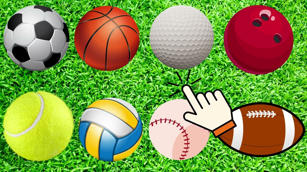 ⚽🏀🏈⚾🎾🏐 BOLAS para crianças - Esportes com bolas para crianças