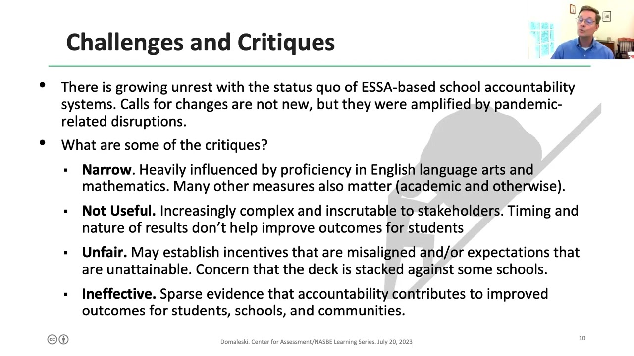 Using School Accountability Systems to Support School Improvement: Challenges