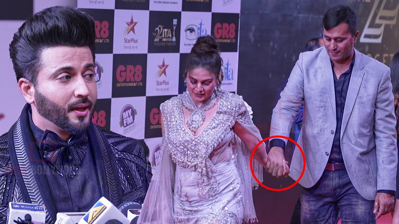 Shraddha Arya, Rahul Nagal and Dheeraj Dhoopar at ITA Awards 2022