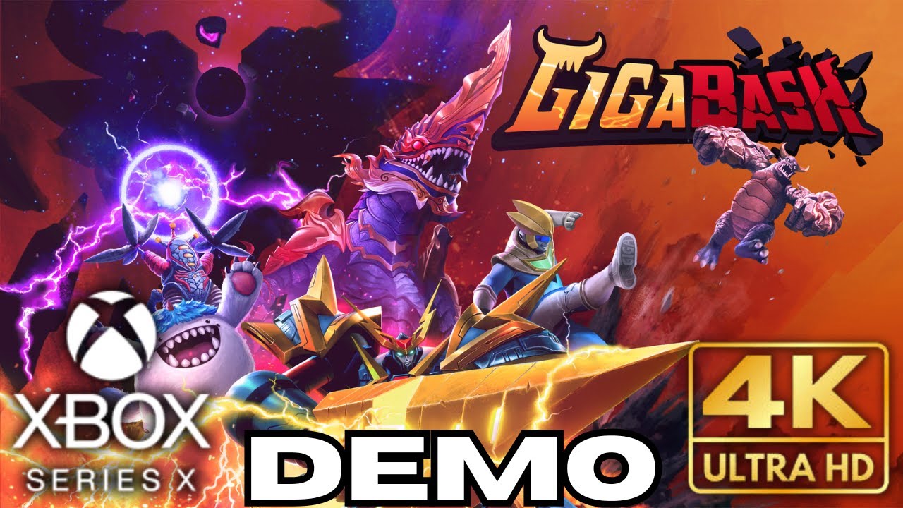 GigaBash Full Demo Gameplay Walkthrough | Xbox Series X |S Games | 4K HDR | No Commentary Gaming