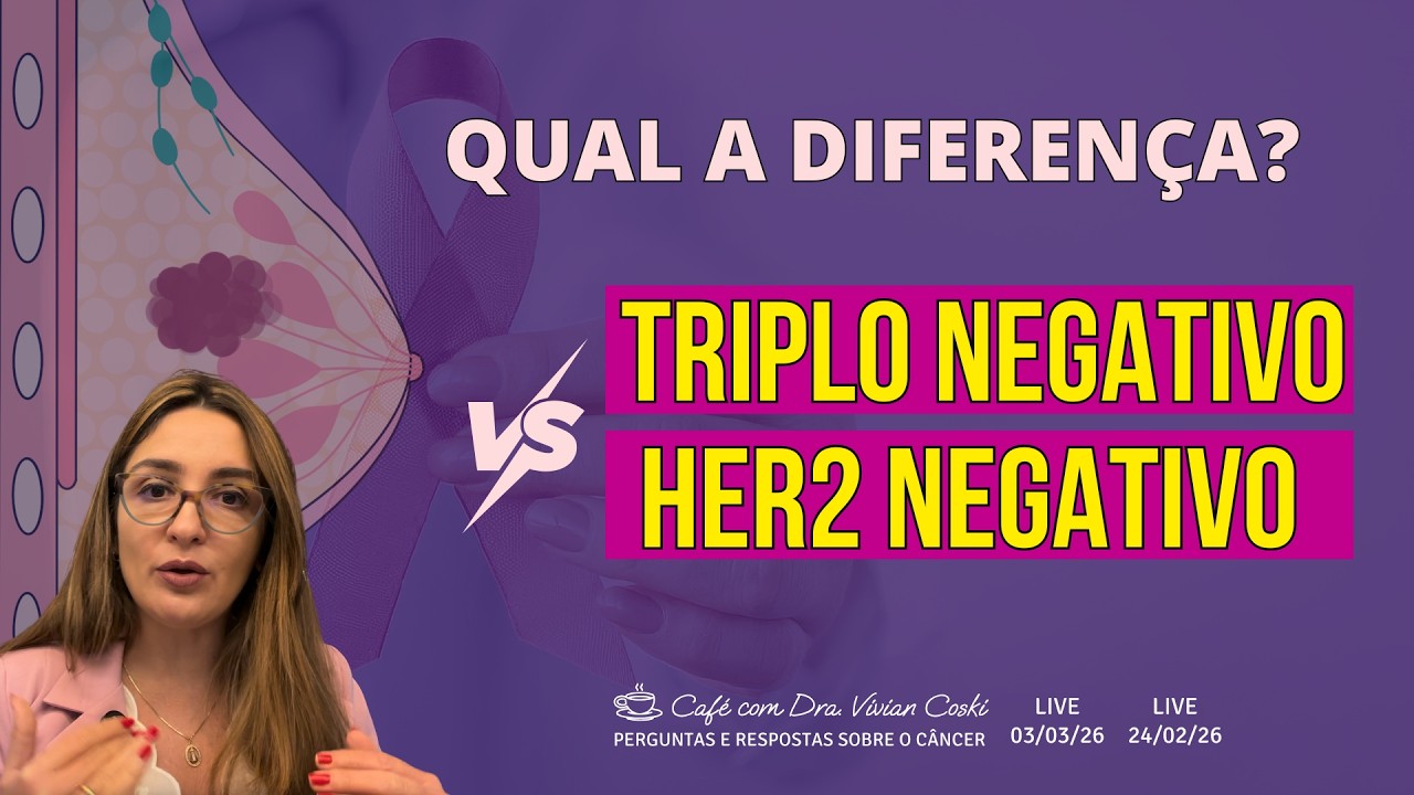 Qual a diferença entre Câncer de mama triplo negativo e HER2 negativo