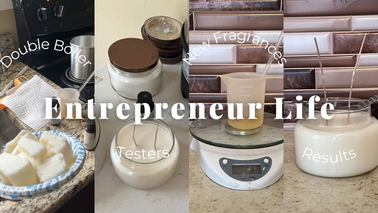 Entrepreneur Life Vlog: Going Back Natural! 😱, Testing Candle Science Samples, Double Wick Results