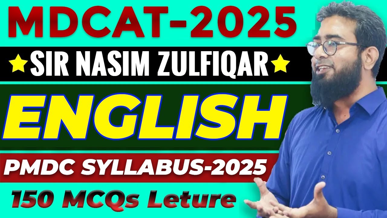 MDCAT-2025 | English | Most Important MCQs