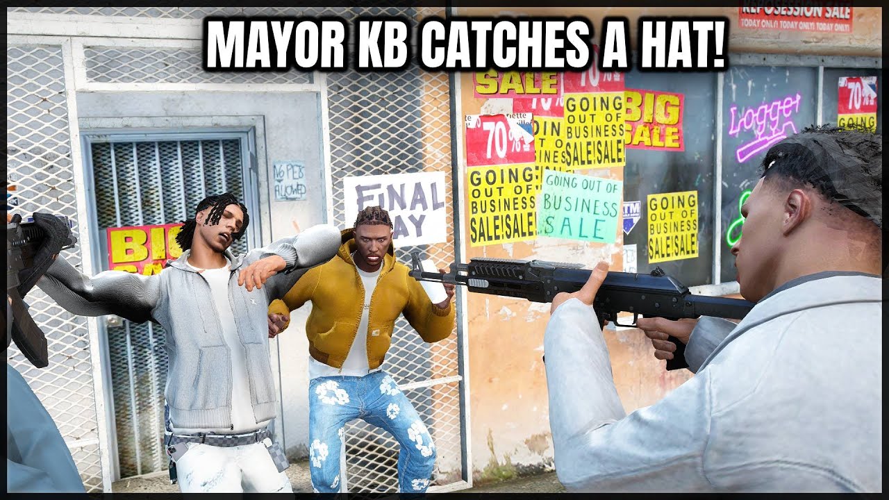 Mayor KB Catches a Hat! | GTA RP | GrizzleyWorld Chiraq