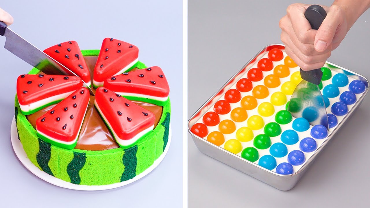 Oddly Satisfying Cake Video 2025 | Best Rainbow, Chocolate, Jelly, Fruit Cake Recipes @LiliYummy-f2s